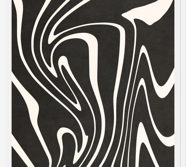 Cuadro Organic Shapes - Black