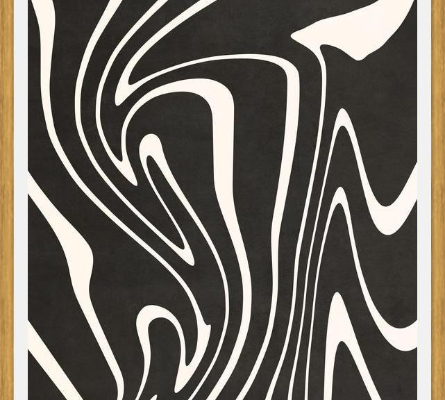 Cuadro Organic Shapes - Black