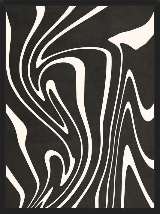 Cuadro Organic Shapes - Black