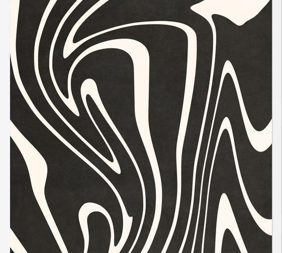Cuadro Organic Shapes - Black