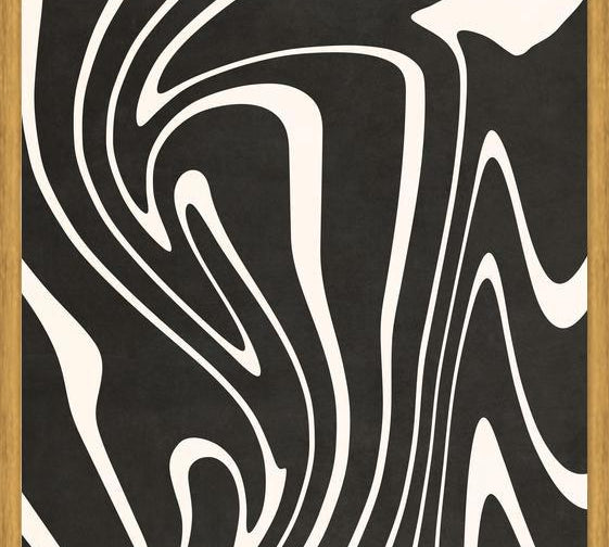 Cuadro Organic Shapes - Black