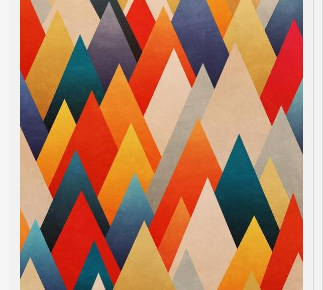 Cuadro Multiple Triangles