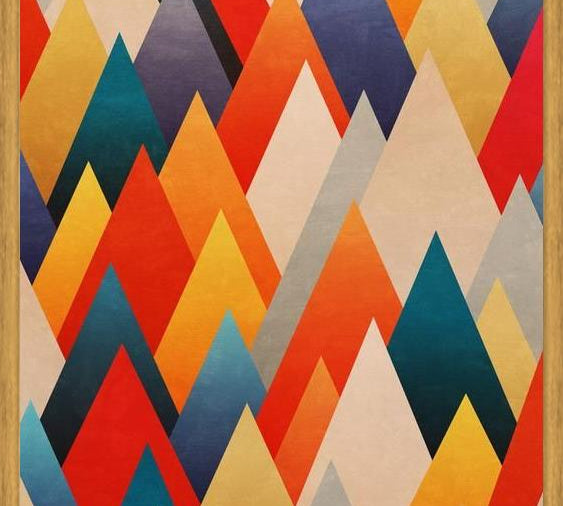 Cuadro Multiple Triangles