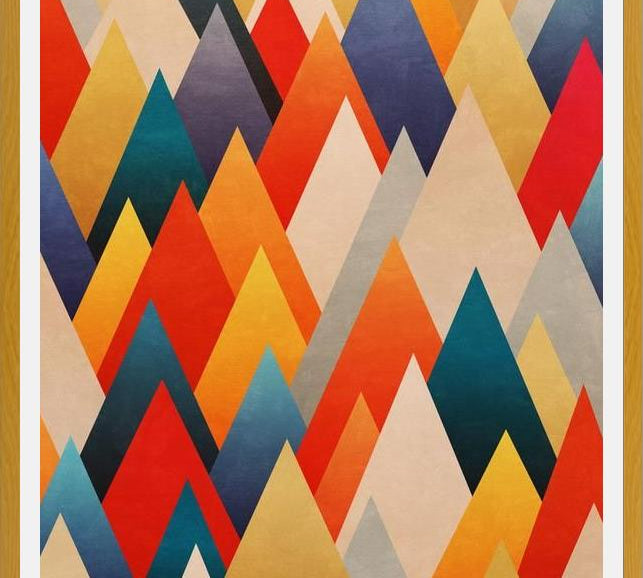 Cuadro Multiple Triangles