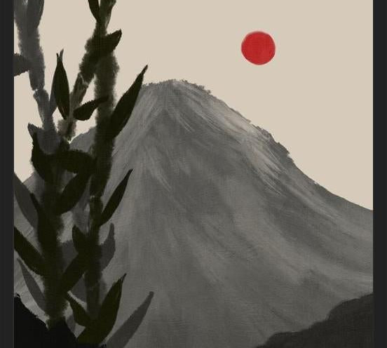 Cuadro Japandi Mountains 1
