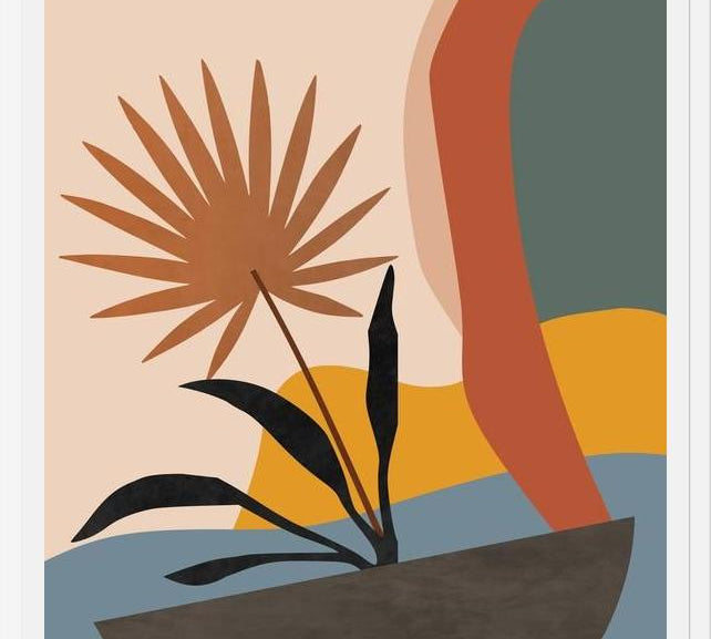 Cuadro Minimal Tropical Scenery 2