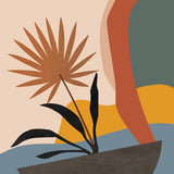 Canvas Minimal Tropical Scenery 2