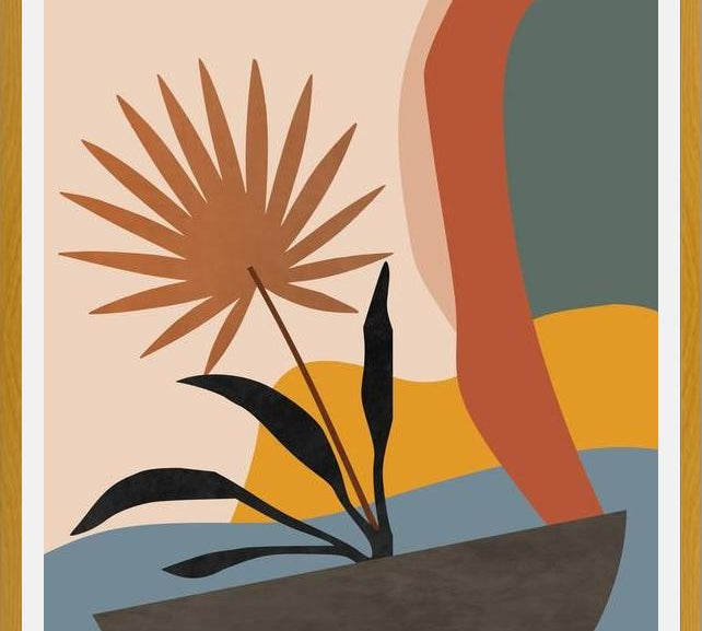 Cuadro Minimal Tropical Scenery 2