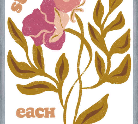 Cuadro support each other flowers
