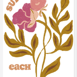 Cuadro support each other flowers