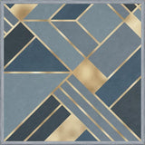 Cuadro Geometric Blue & Gold