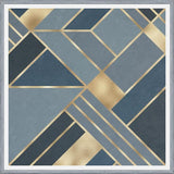 Cuadro Geometric Blue & Gold