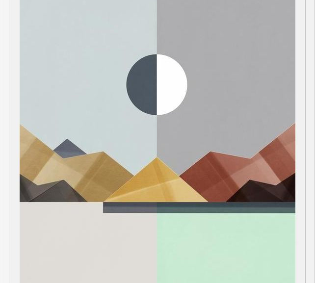 Cuadro Colorful mountains 2
