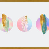 Cuadro Gradient Painted Planets