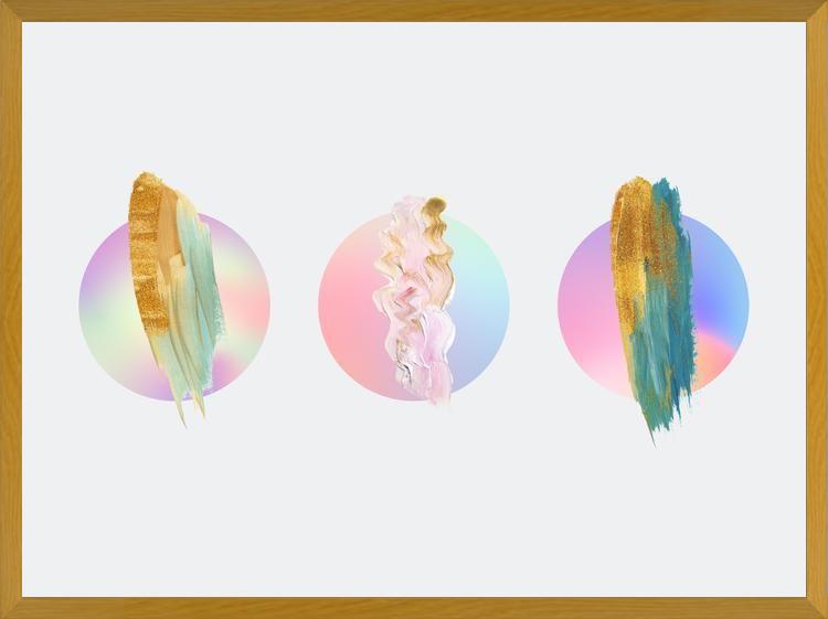 Cuadro Gradient Painted Planets