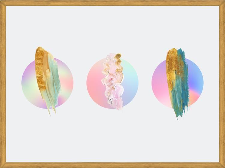 Cuadro Gradient Painted Planets