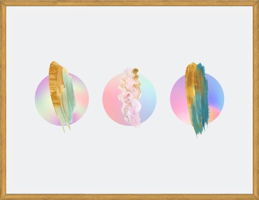 Cuadro Gradient Painted Planets