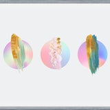 Cuadro Gradient Painted Planets