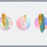 Cuadro Gradient Painted Planets
