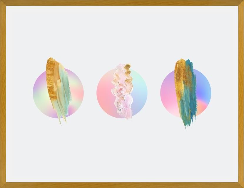 Cuadro Gradient Painted Planets