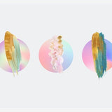 Cuadro Gradient Painted Planets