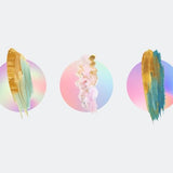Canvas Gradient Painted Planets