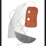 Cuadro Abstraction with gray lines 15
