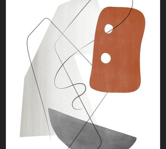 Cuadro Abstraction with gray lines 15