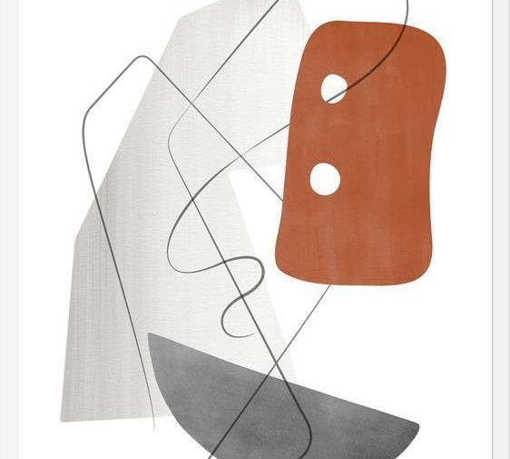 Cuadro Abstraction with gray lines 15