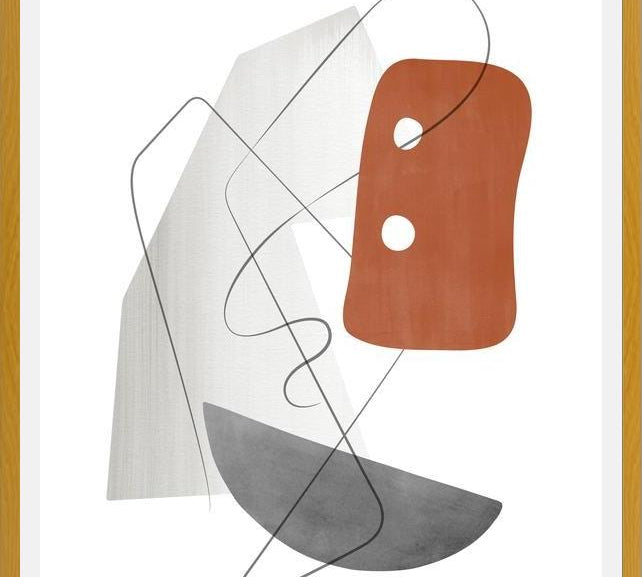 Cuadro Abstraction with gray lines 15