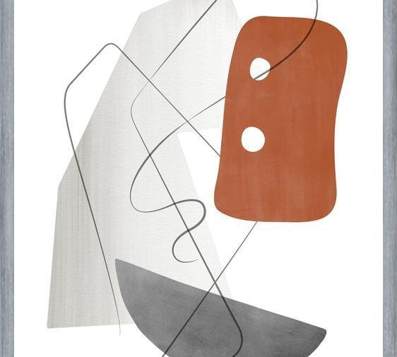 Cuadro Abstraction with gray lines 15