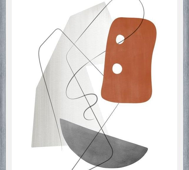 Cuadro Abstraction with gray lines 15