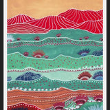 Cuadro Boho Landscape And Red Mountains