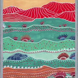 Cuadro Boho Landscape And Red Mountains
