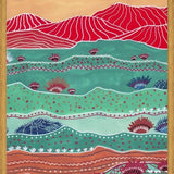 Cuadro Boho Landscape And Red Mountains