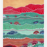 Cuadro Boho Landscape And Red Mountains