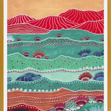 Cuadro Boho Landscape And Red Mountains