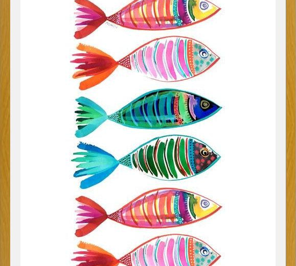 Cuadro peces full color