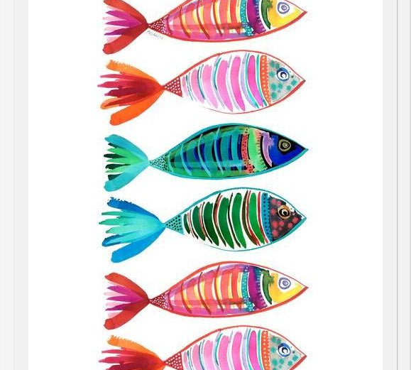 Cuadro peces full color