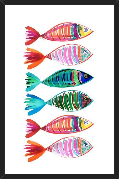 Cuadro peces full color