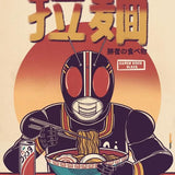 Canvas Kamen Rider Black Eating Ramen