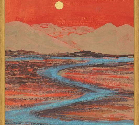 Cuadro Landscape Orange vibes