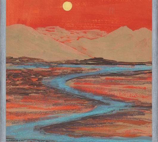 Cuadro Landscape Orange vibes