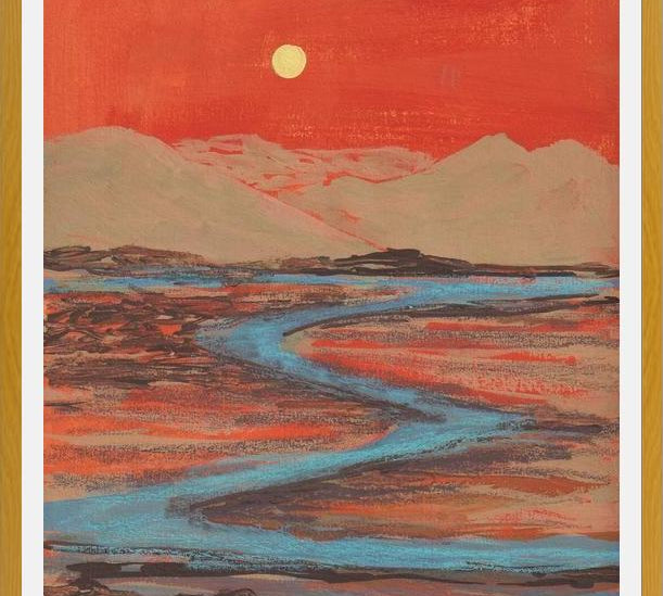 Cuadro Landscape Orange vibes