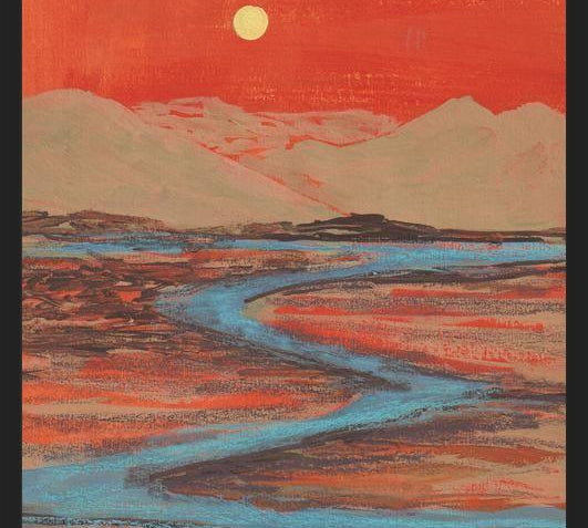 Cuadro Landscape Orange vibes