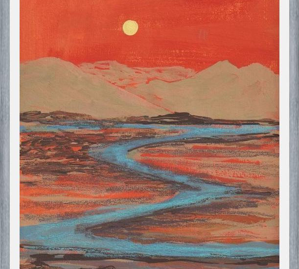 Cuadro Landscape Orange vibes