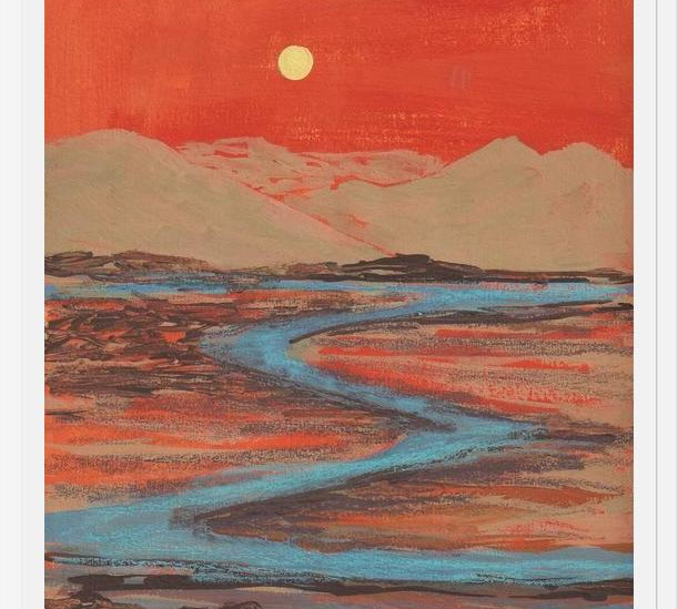Cuadro Landscape Orange vibes