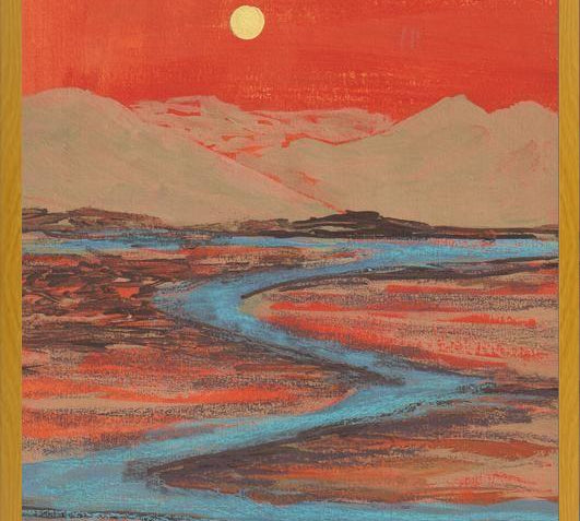 Cuadro Landscape Orange vibes