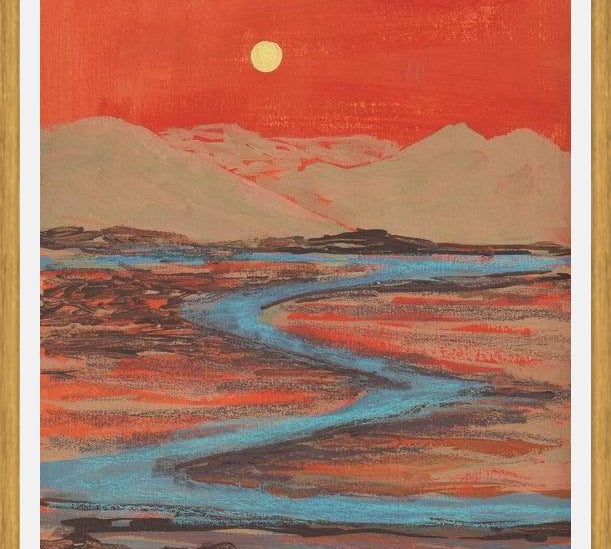 Cuadro Landscape Orange vibes