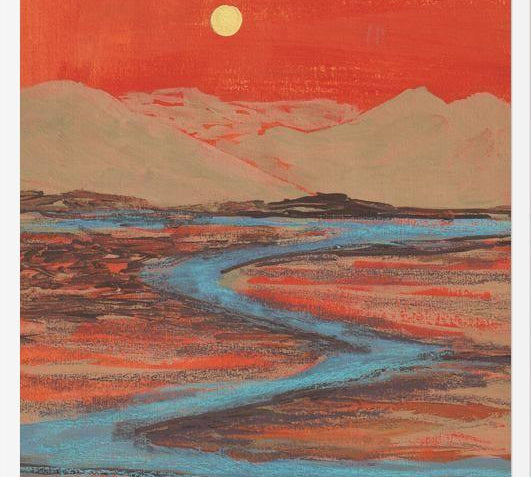 Cuadro Landscape Orange vibes